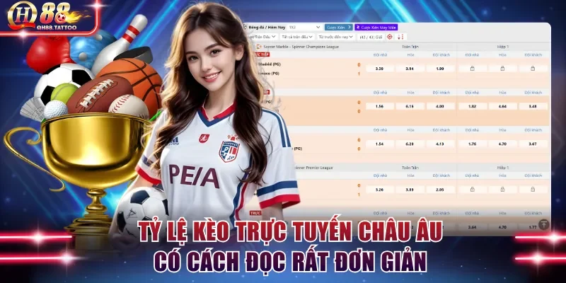 Tỷ lệ kèo trực tuyến châu Âu có cách đọc rất đơn giản